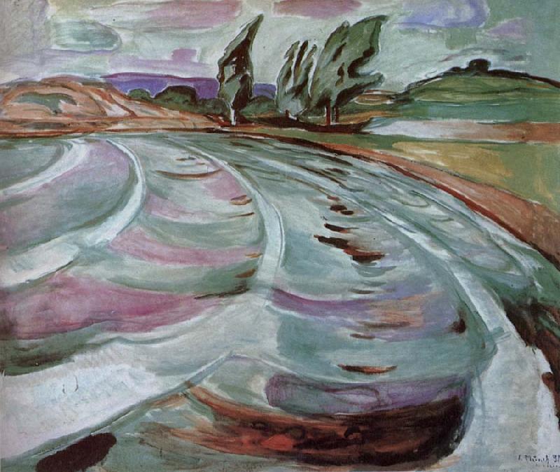 Edvard Munch Wave oil painting image